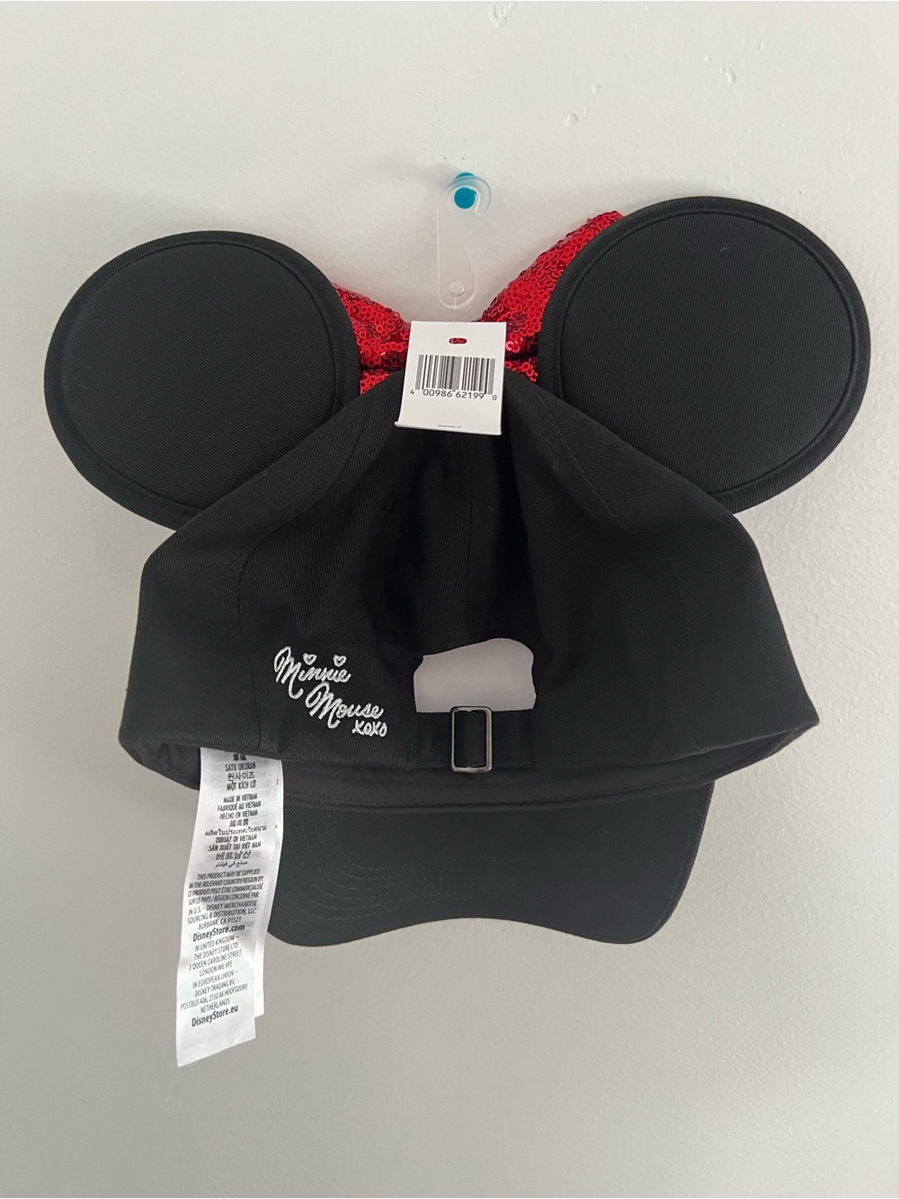 NWT Disney Parks Minnie Mouse Baseball Ear Cap Hat - Picture 2 of 3